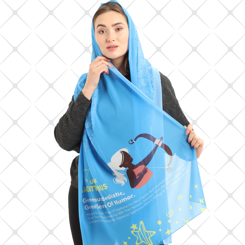 Sagittarius Scarf Chiffon