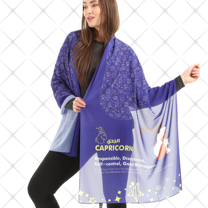 Capricorn Scarf Chiffon