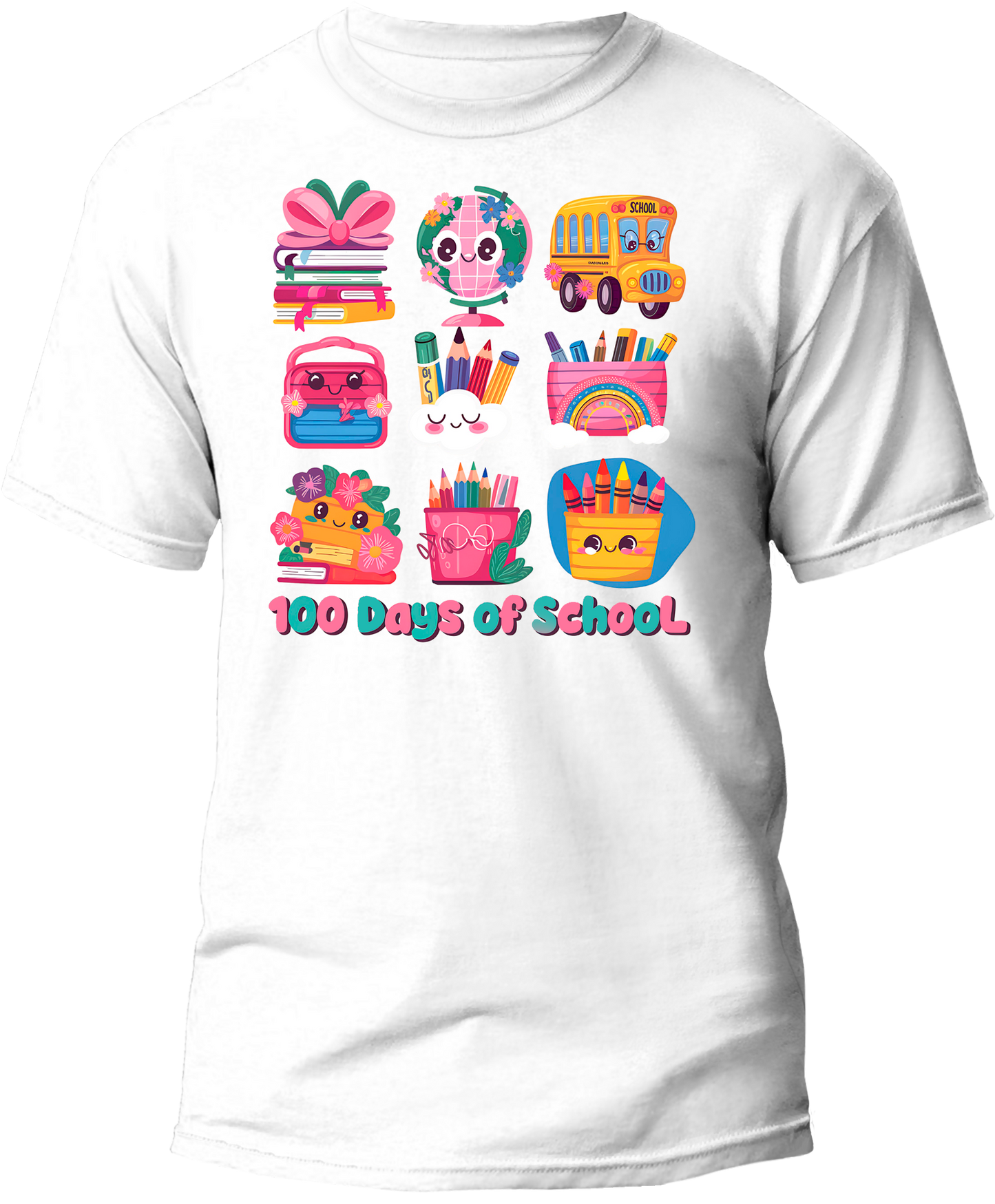 Happy 100 Days of School! — Fun Kids Celebration T-Shirt
