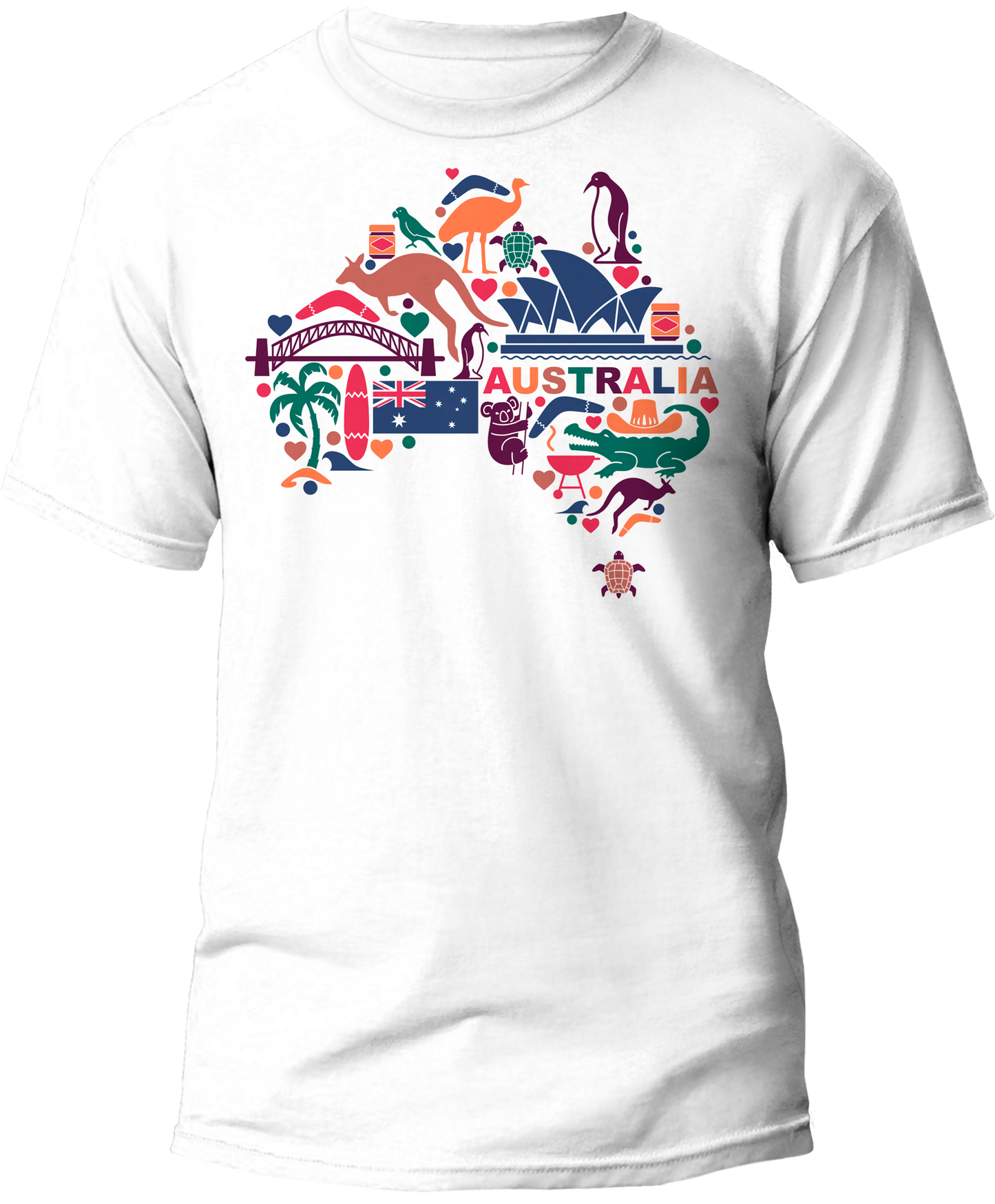 Australia Map Flag T-Shirt