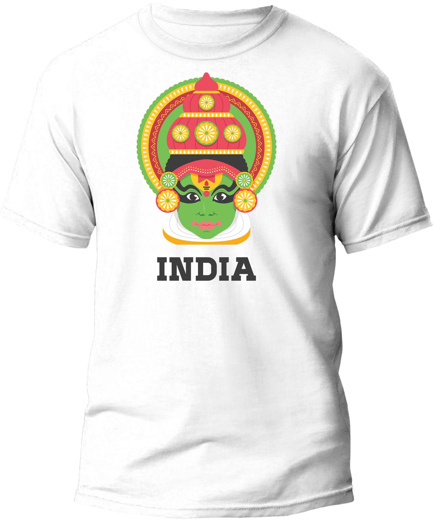 India Character Flag T-Shirt