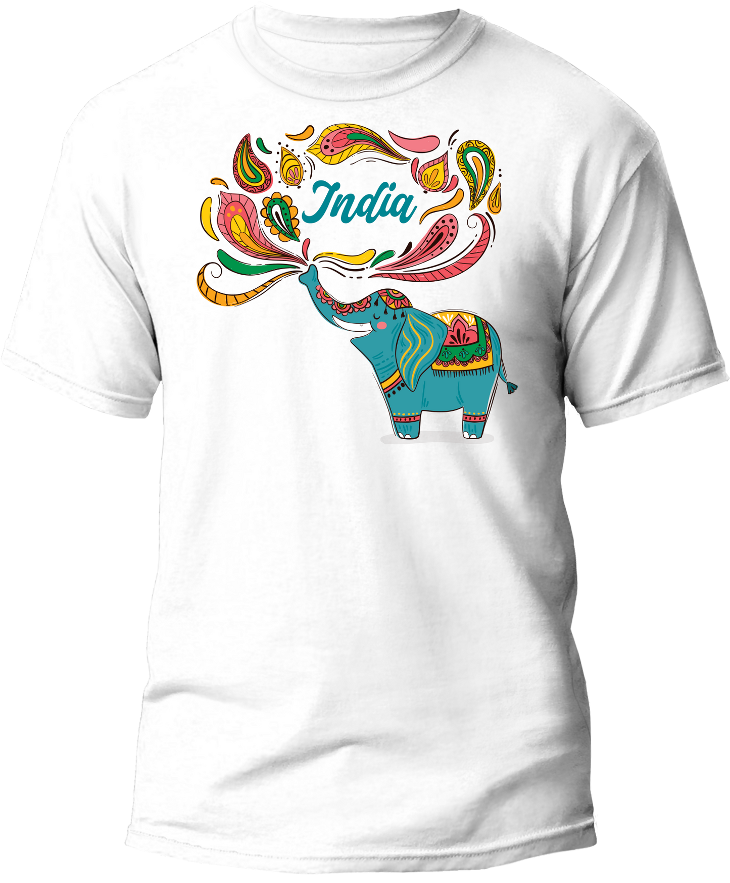 India Elephant Flag T-Shirt
