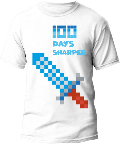 100 Days Sharper Shark Kids T-Shirt — 100 Days of School