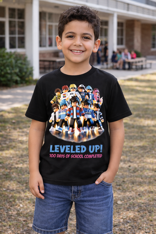 100 Days of School Completed — Gamer Kids T-Shirt
