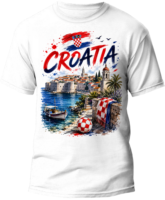 Checkered Glory Croatia Tee