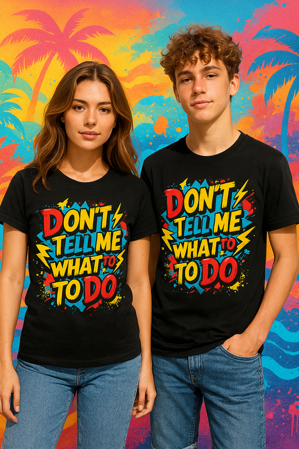 Don't Tell Me What To Do Teen Graphic T-Shirt