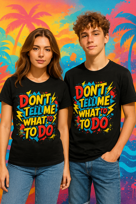 Don't Tell Me What To Do Teen Graphic T-Shirt