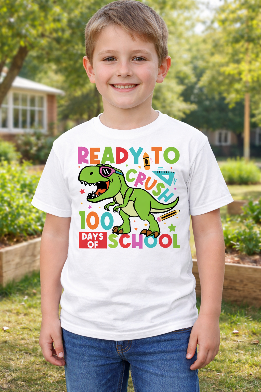 "I'm Ready to Crush 100 Days of School" — Bold Kids T-Shirt