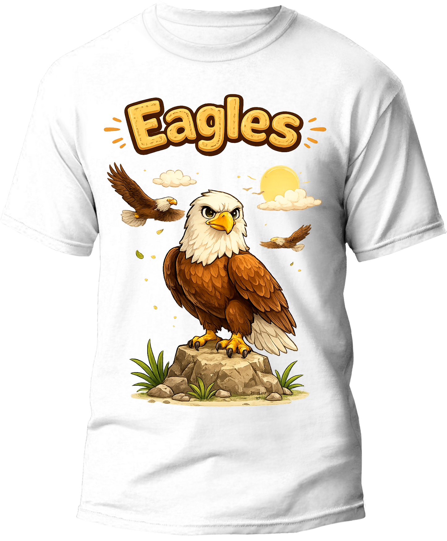 Eagle kids tee — flat design, Cozi Mozi UAE