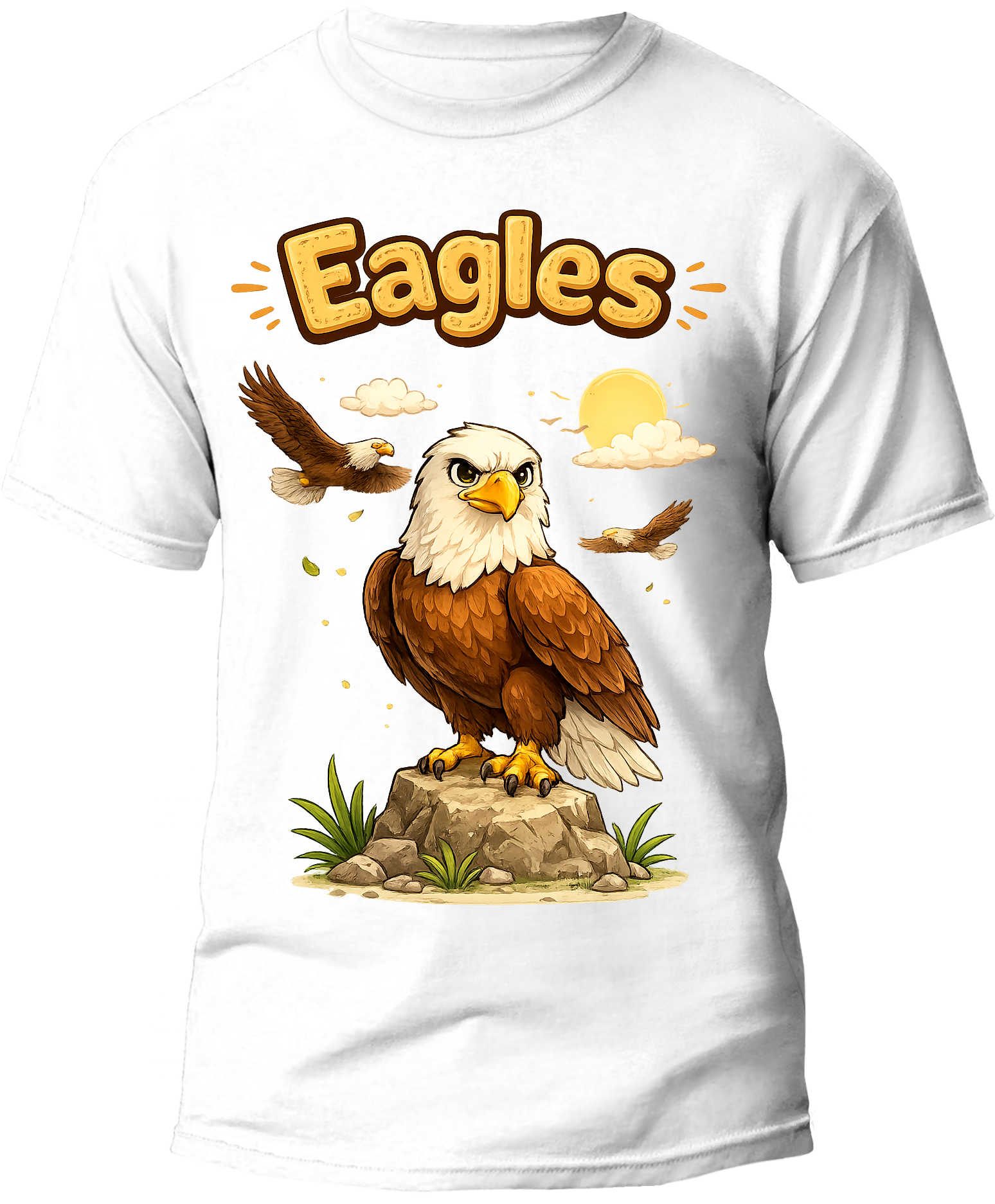 Eagle kids tee — flat design, Cozi Mozi UAE