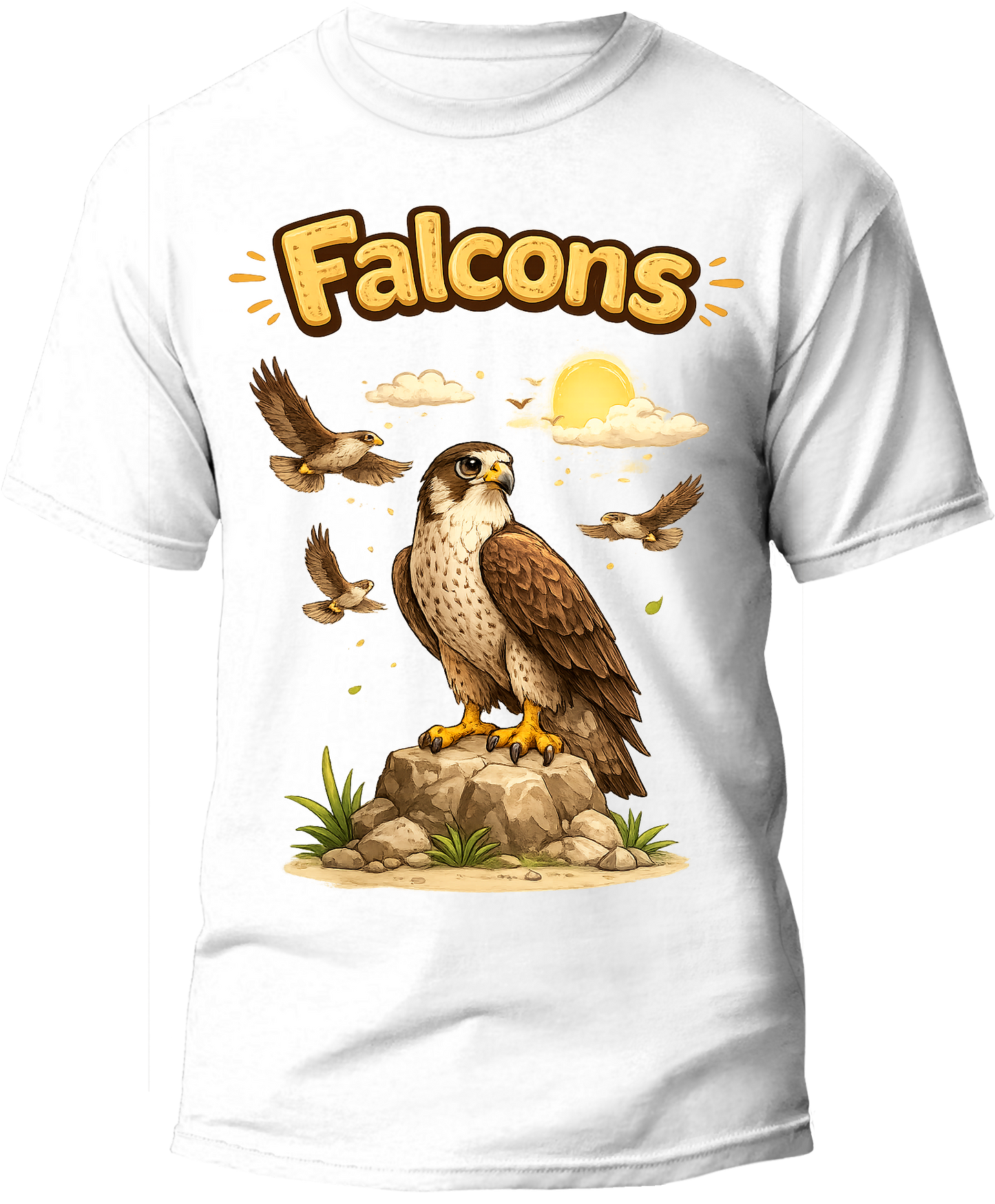 Falcons kids tee — flat design, Cozi Mozi UAE