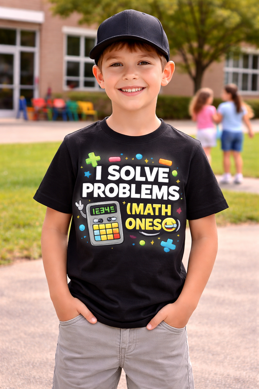 I Solve Problems (Math Ones) Funny Kids Math T-Shirt