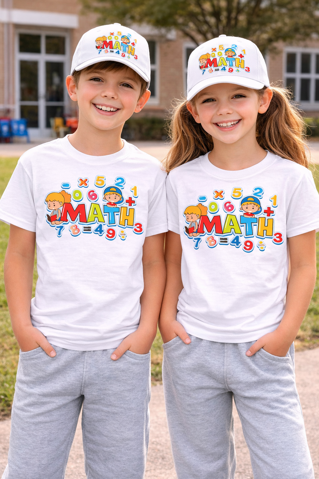 Kids Math Day T-Shirt — Fun & Colourful School Design