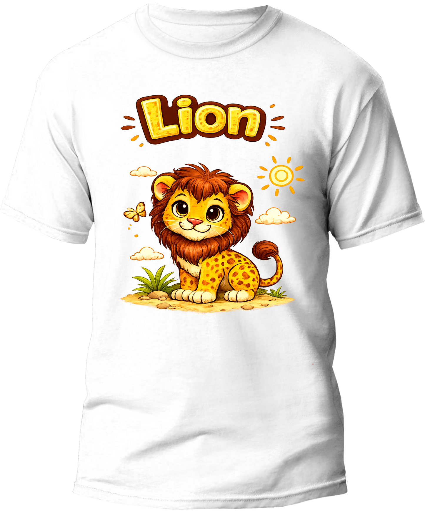 Lion kids tee — flat design, Cozi Mozi UAE