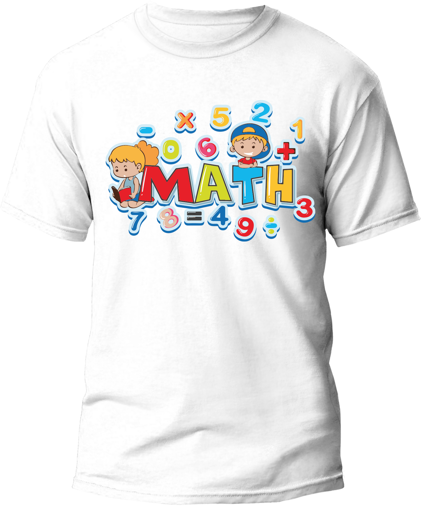 Kids Math Day T-Shirt — Fun & Colourful School Design
