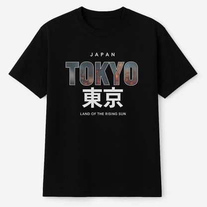 Tokyo Land Japanese street graphic tee — alternate view, Cozi Mozi UAE