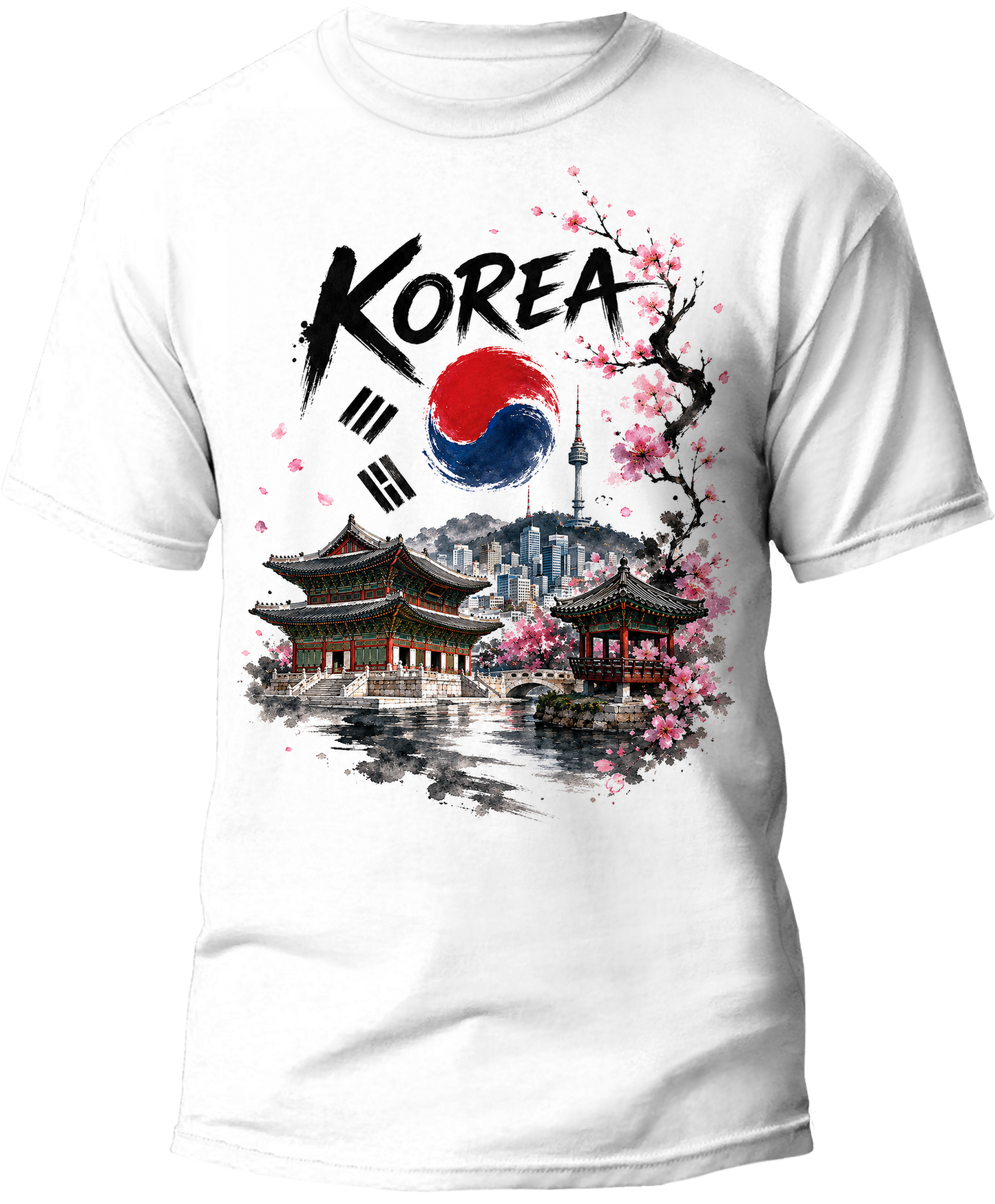 Neon Seoul Korea Tee